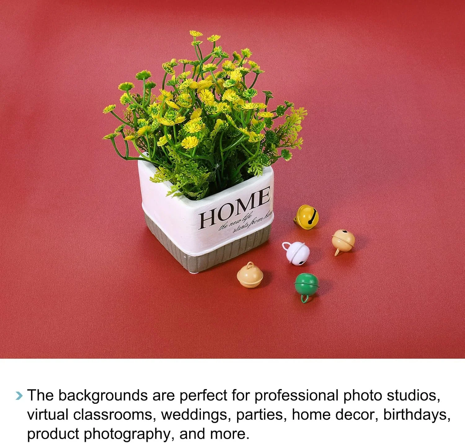 پس زمینه عکاسی بدون درز 78x53 سانتی متری، پس زمینه کاغذی مات بدون انعکاس برای استودیوی عکس، صورتی روشن (رنگ: قرمز، سایز: تک سایز)