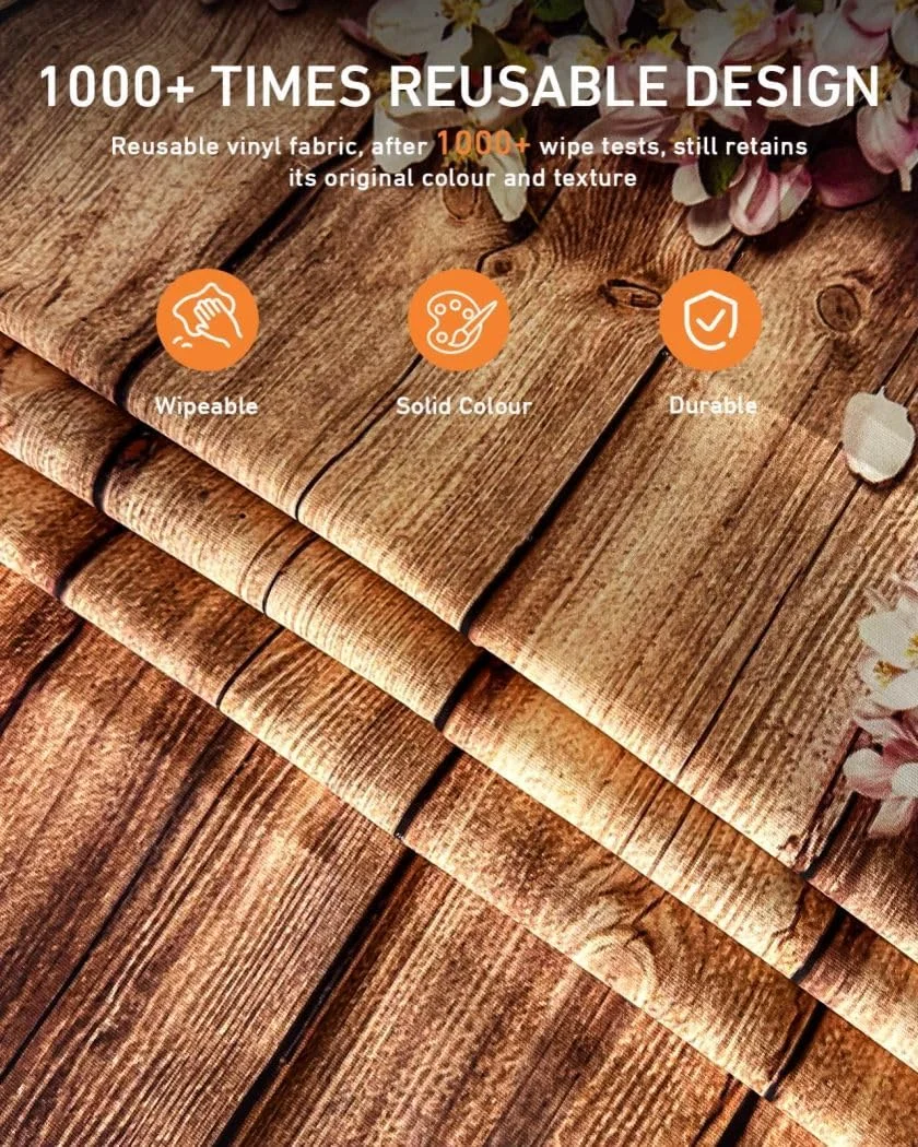 پس زمینه عکاسی غذا 50x80 سانتی متر 2 عدد، پس زمینه عکس وینیل قابل استفاده مجدد با بافت چوب، پس زمینه عکس فوق العاده واقعی برای جواهرات و لوازم آرایشی غذا