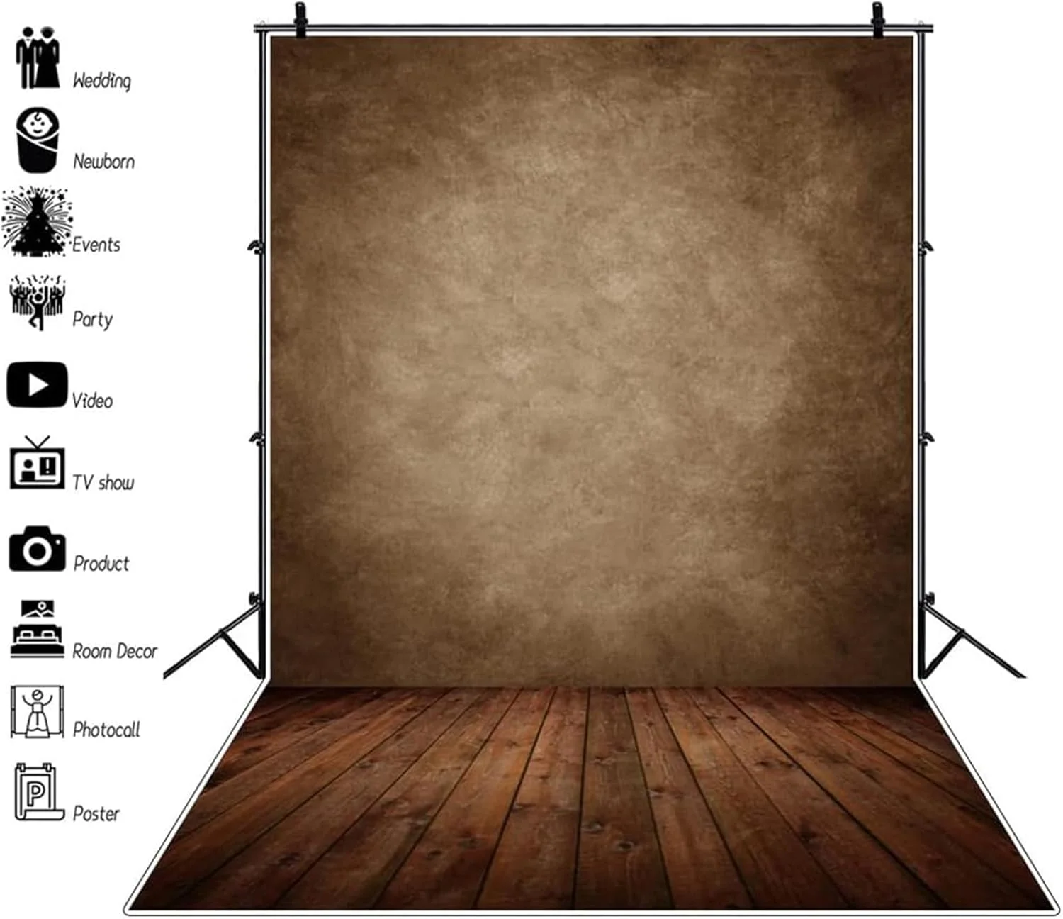 پس زمینه عکاسی MOTIM با ابعاد 1.2 در 0.8 متر، رنگ ثابت، طرح گرادیان رترو، مناسب برای عکاسی در صحنه های مختلف پس زمینه عکاسی MOTIM با ابعاد 1.2 در 0.8 متر، رنگ ثابت، طرح گرادیان رترو، مناسب برای عکاسی در صحنه های مختلف