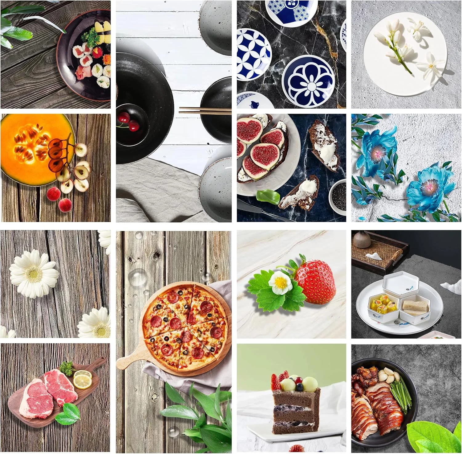 کاغذ پس زمینه عکاسی 7 عددی با 14 طرح مختلف به همراه پایه، ابعاد 87x57 سانتی متر، پس زمینه دو طرفه برای عکاسی از غذا، جواهرات، لوازم آرایشی (سیاه، سفید، قهوه ای) کاغذ پس زمینه عکاسی 7 عددی با 14 طرح مختلف به همراه پایه، ابعاد 87x57 سانتی متر، پس زمینه دو طرفه برای عکاسی از غذا، جواهرات، لوازم آرایشی (سیاه، سفید، قهوه ای)