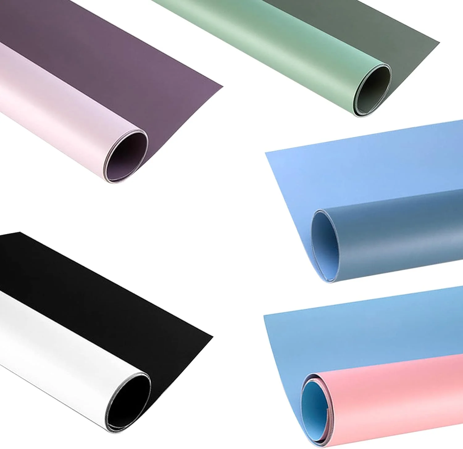 ۵ عدد کاغذ پس زمینه عکاسی موراندی، ابعاد ۸۶x۵۶ سانتی متر، پس زمینه عکس رنگ ثابت برای غذا، شیرینی، جواهرات، و لوازم آرایشی