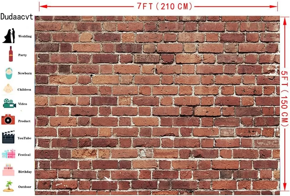 پس زمینه عکاسی دیوار آجری قرمز Dudaacvt، 213x152 سانتی متر، وینیل نازک، مناسب برای پس زمینه عکس، جشن تولد کودک، عکاسی و لوازم جانبی عکاسی مدل D630 پس زمینه عکاسی دیوار آجری قرمز Dudaacvt، 213x152 سانتی متر، وینیل نازک، مناسب برای پس زمینه عکس، جشن تولد کودک، عکاسی و لوازم جانبی عکاسی مدل D630