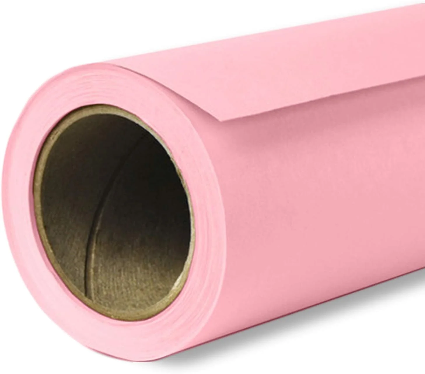 کاغذ پس زمینه صورتی 1.35X10 متری برای استودیو عکس، پرتره، پس زمینه عکاسی بدون درز، تاشو، مد کلاسیک برای عکاس حرفه ای استودیو