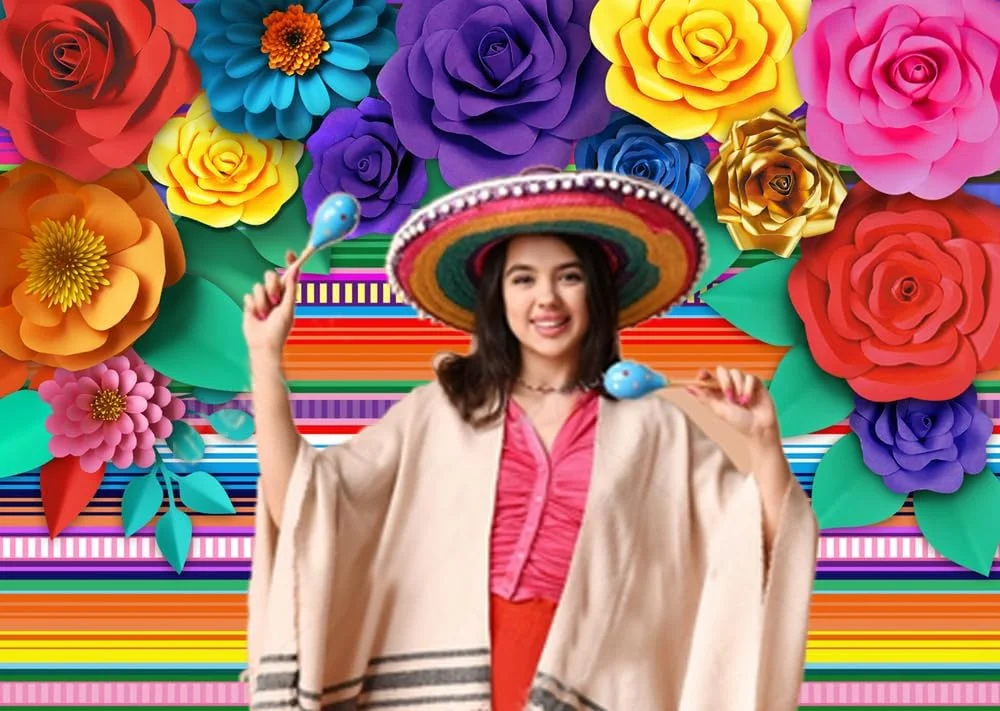 پس زمینه راه راه تم مهمانی مکزیکی CHAIYA، گل های کاغذی جشن سینکو د مایو، دکوراسیون مهمانی برای دکور میز کیک، غرفه عکس 10X8FT 071 پس زمینه راه راه تم مهمانی مکزیکی CHAIYA، گل های کاغذی جشن سینکو د مایو، دکوراسیون مهمانی برای دکور میز کیک، غرفه عکس 10X8FT 071