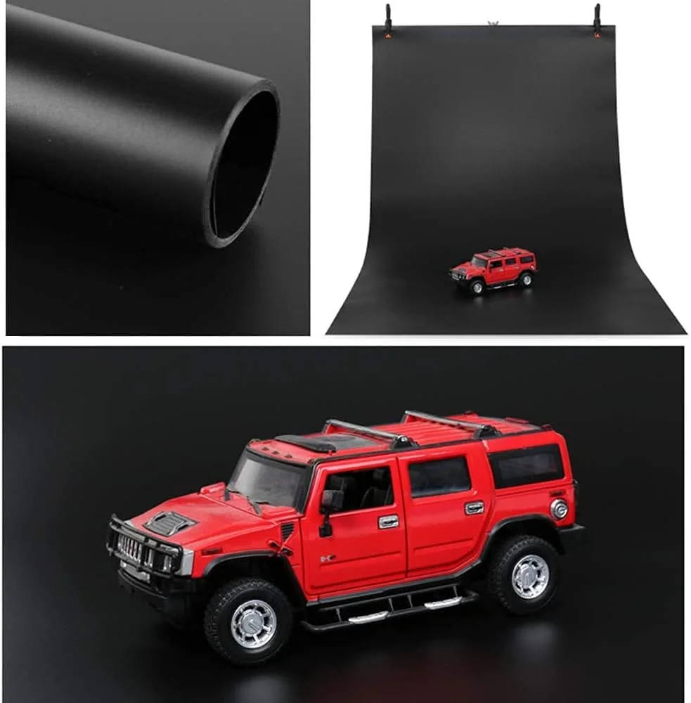 پس زمینه مات PVC پادوم (120x200 سانتی متر) برای استودیو عکاسی عکس و فیلم (مشکی)