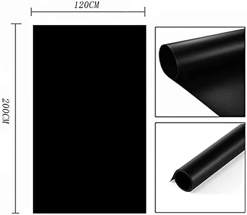 پس زمینه مات PVC پادوم (120x200 سانتی متر) برای استودیو عکاسی عکس و فیلم (مشکی)