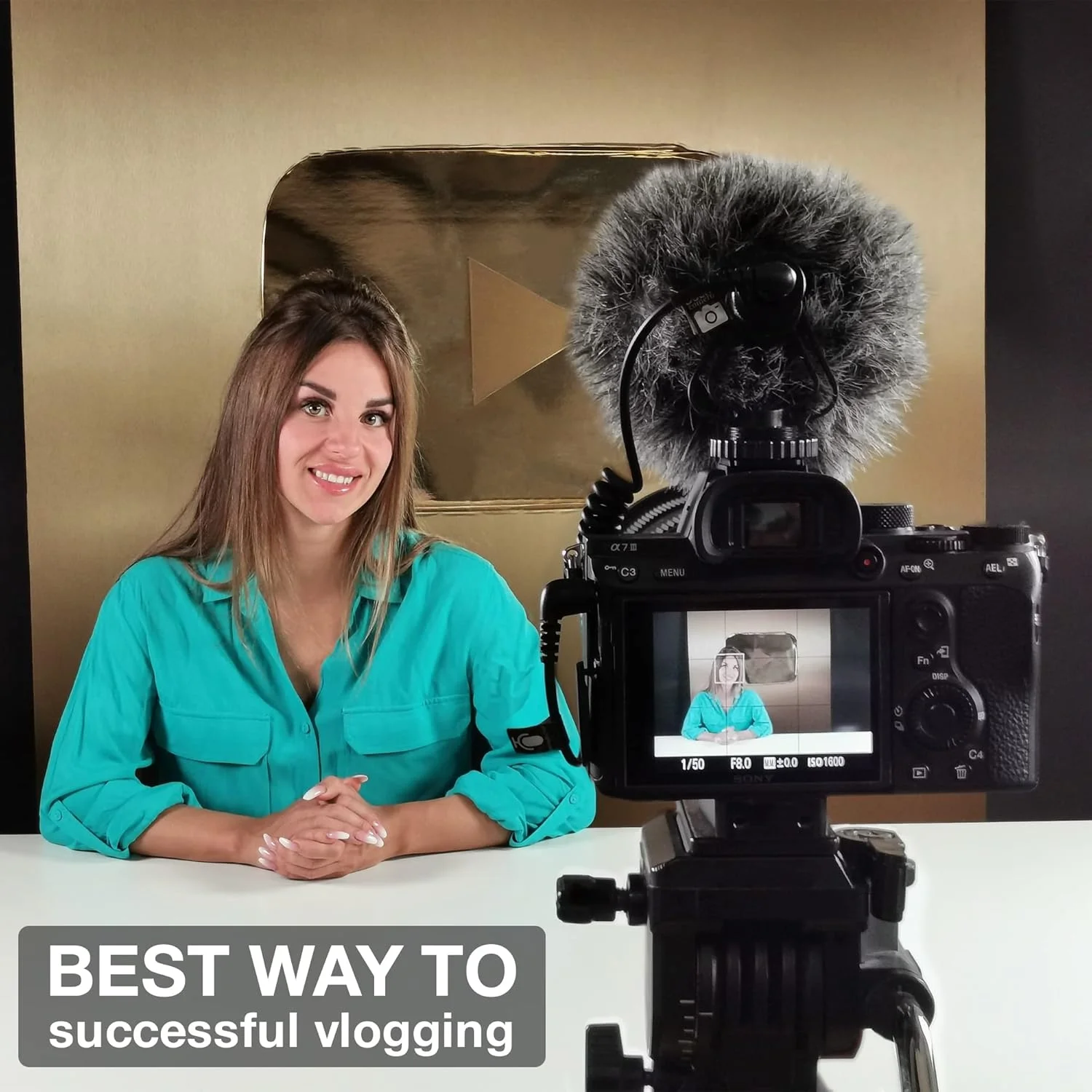 میکروفون ویدیویی PowerDeWise - میکروفون تک جهته روی دوربین برای دوربین های DSLR و تلفن ها - میکروفون ویدیویی کاردیویی جهت دار آیفون