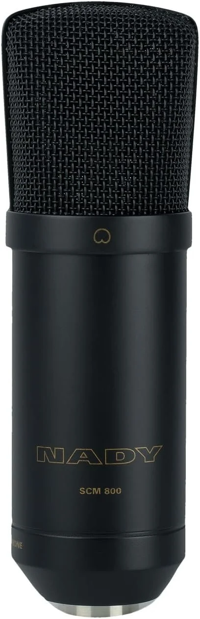 میکروفون کاندنسر دیافراگم بزرگ Nady SCM-800 – کیفیت استودیویی، عالی برای وکال، سازهای آکوستیک، ضبط، پادکست و موارد دیگر!