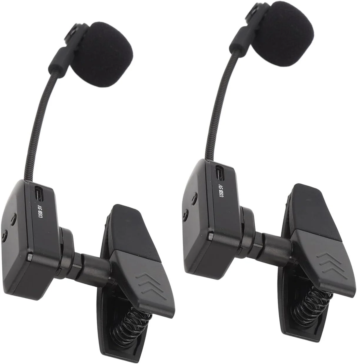 سیستم میکروفون بی سیم 2.4G برای ساکسیفون و ترومپت، میکروفون نصب شده روی ساز برای اجرای زنده، فرستنده جمع و جور قابل شارژ، ضد تداخل