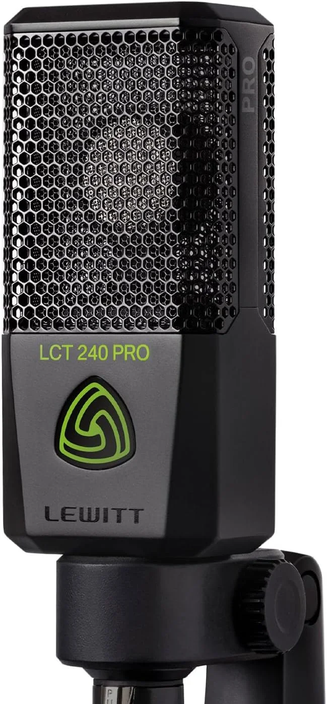 میکروفون کاندنسر XLR لویت LCT 240 PRO برای وکال، سازها، پادکست و استریمینگ - صدای حرفه ای - شامل نگهدارنده میکروفون، محافظ باد و کیف حمل