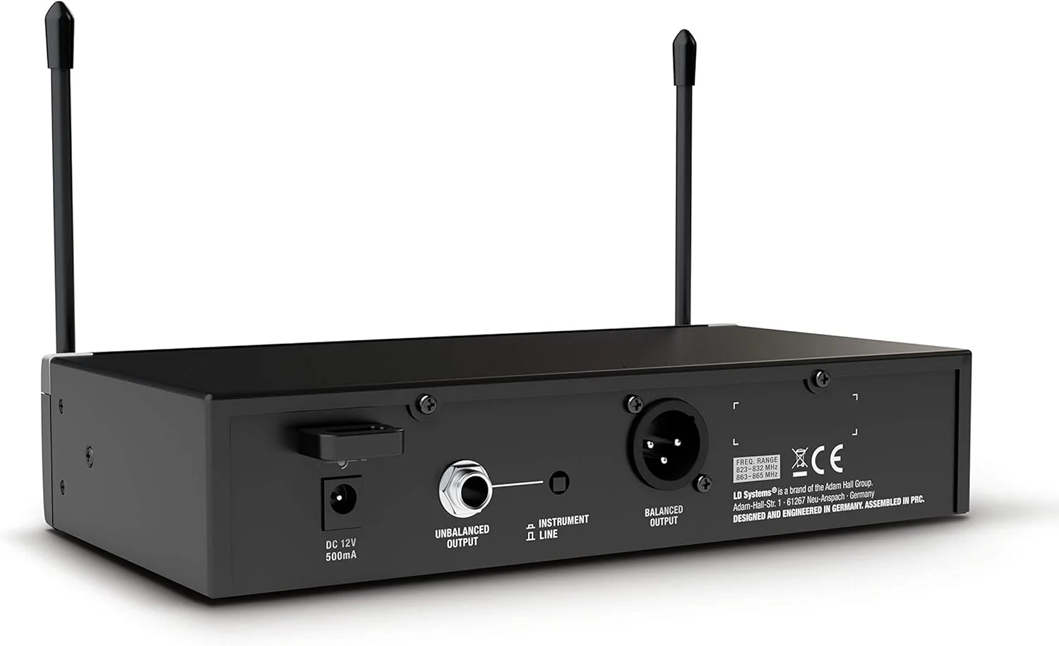 سیستم میکروفون بی‌سیم دستی LD Systems U308 HHD - 863-865 مگاهرتز + 823-832 مگاهرتز