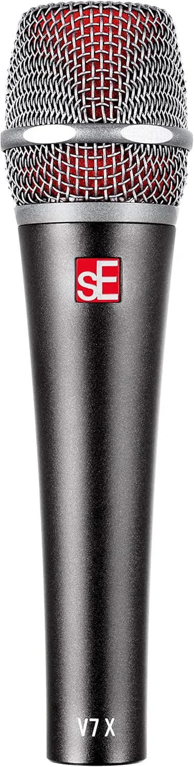 میکروفون ساز دینامیک سوپرکاردیوید sE Electronics V7 X با لرزه گیر یکپارچه و محافظ باد داخلی