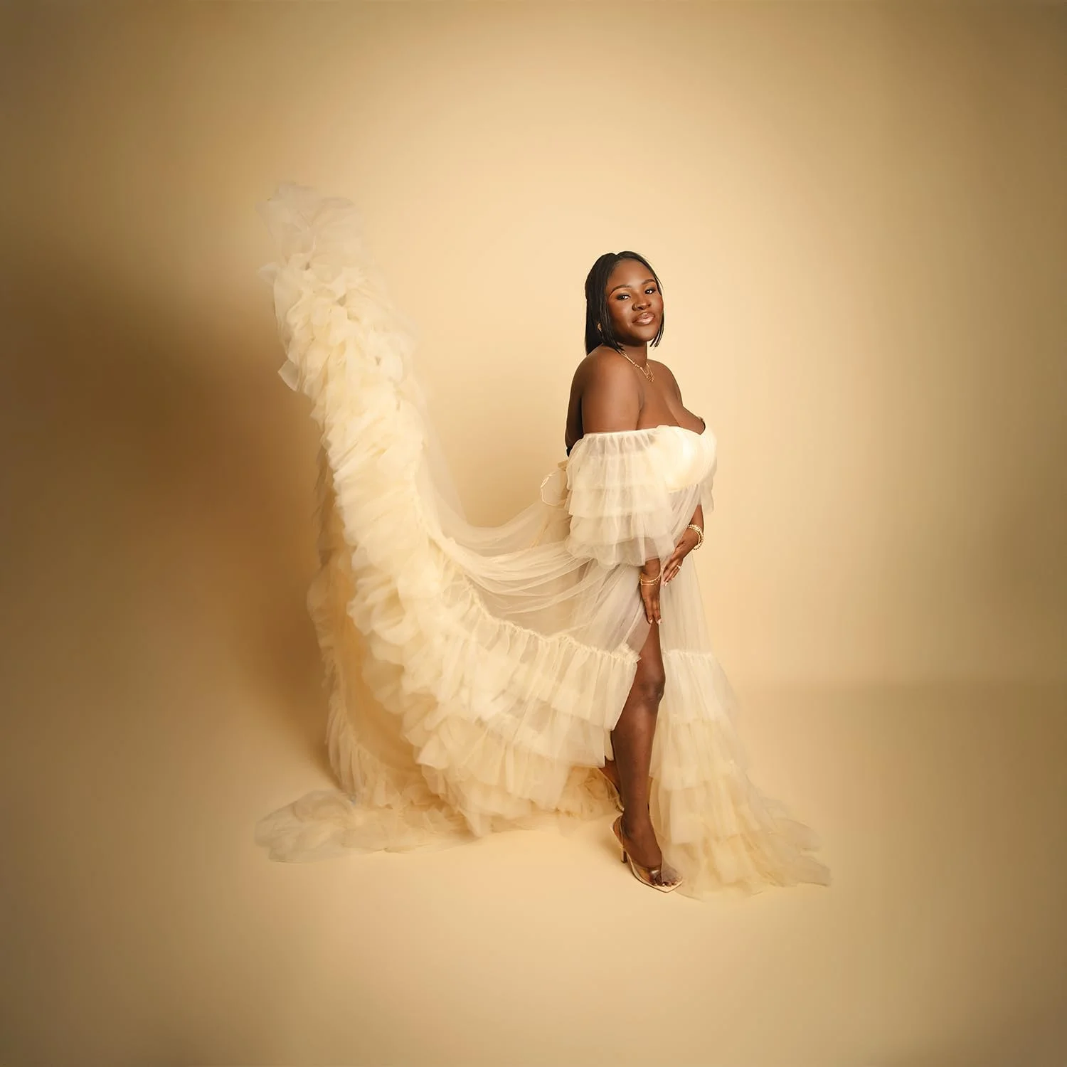 پس زمینه کاغذی بدون درز کیت، کرم بژ، مناسب عکاسی (2.2 متر در 10 متر، عاجی)