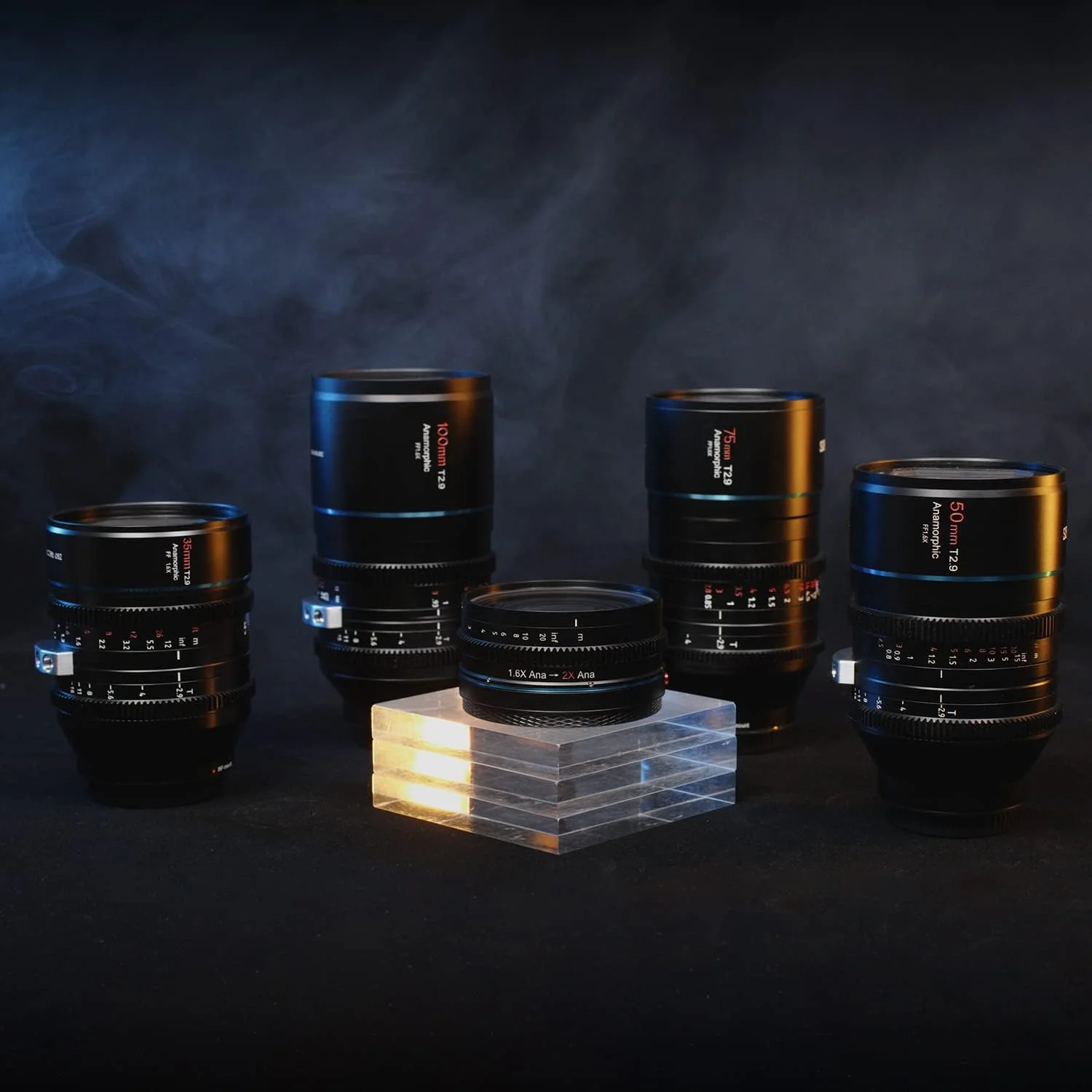 ست لنز آنامورفیک فول فریم SIRUI T2.9 1.6X با مانت Z به همراه آداپتور آنامورفیک 1.25x (35mm, 50mm, 75mm, 100mm) ست لنز آنامورفیک فول فریم SIRUI T2.9 1.6X با مانت Z به همراه آداپتور آنامورفیک 1.25x (35mm, 50mm, 75mm, 100mm)