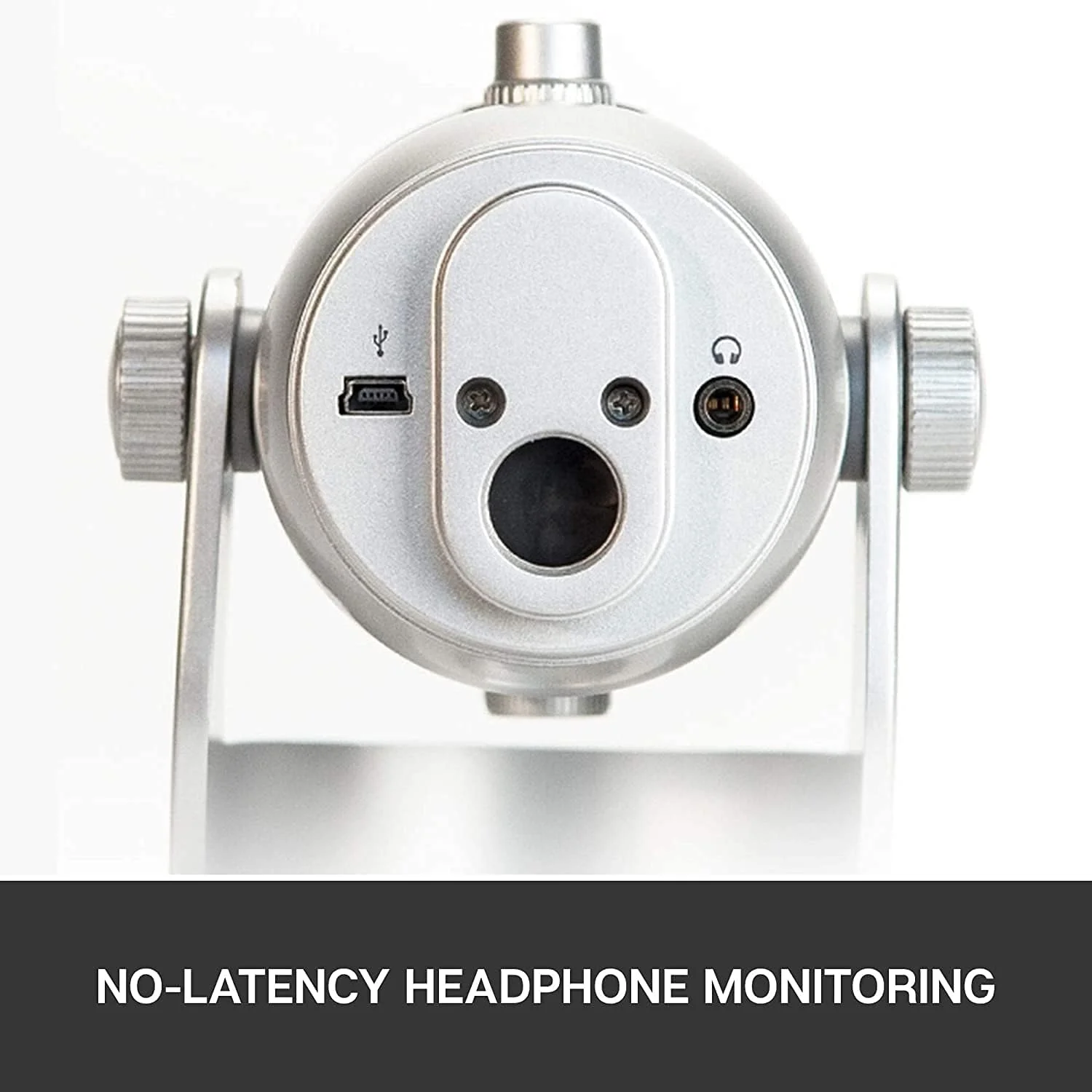 میکروفون USB Blue Yeti برای ضبط و استریم روی PC و Mac، دارای 3 کپسول کندانسور، 4 الگو، خروجی هدفون و کنترل صدا، کنترل بهره میکروفون