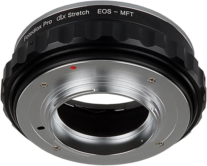 آداپتور نصب لنز قابل تنظیم Fotodiox DLX - لنزهای Canon EOS (EF/EF-S) D/SLR به بدنه دوربین بدون آینه Micro Four Thirds (MFT, M4/3) با هلیکوئید فوکوس ماکرو و فیلترهای مغناطیسی