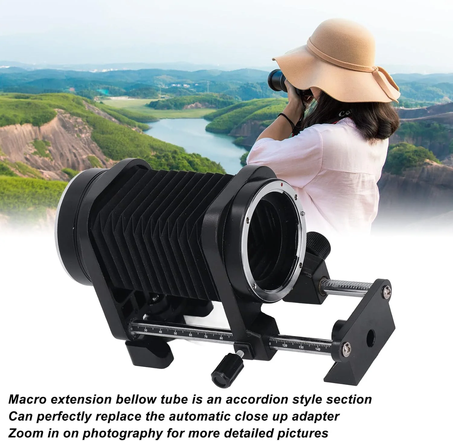 لوله آکاردئونی افزایش فاصله لنز ماکرو، لوازم جانبی عکاسی لنز ماکرو آلومینیومی برای دوربین های نیکون با مانت Z، پایدار و آسان برای استفاده لوله آکاردئونی افزایش فاصله لنز ماکرو، لوازم جانبی عکاسی لنز ماکرو آلومینیومی برای دوربین های نیکون با مانت Z، پایدار و آسان برای استفاده
