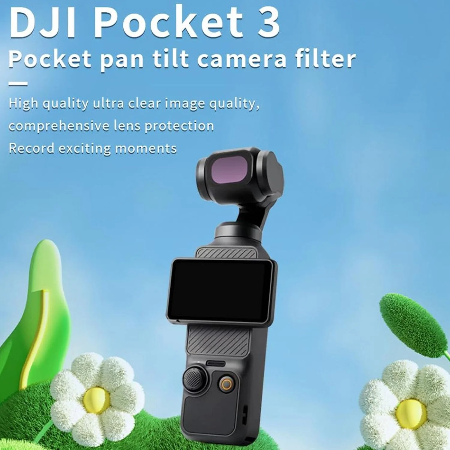 لنز ماکرو اکسترنال برای Osmo Pocket 3، لنز ماکرو با پوشش HD با بزرگنمایی 10X، لنز ماکرو فوق العاده نازک لنز ماکرو اکسترنال برای Osmo Pocket 3، لنز ماکرو با پوشش HD با بزرگنمایی 10X، لنز ماکرو فوق العاده نازک