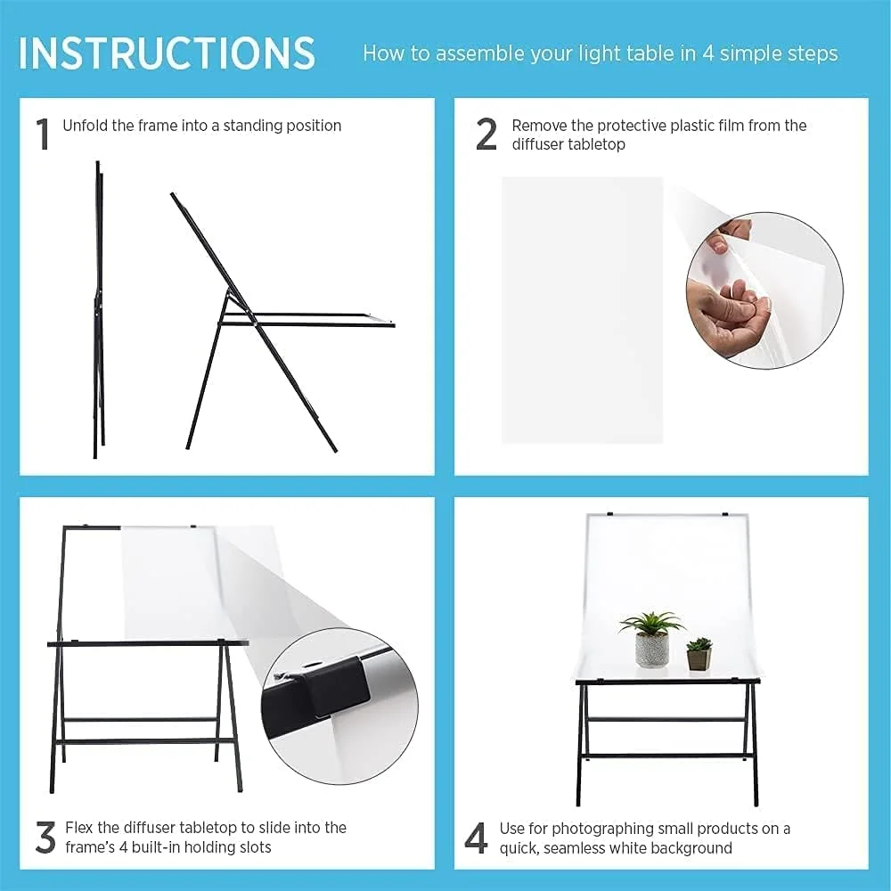 پس زمینه عکاسی PVC قابل حمل Padom، پس زمینه عکاسی طبیعت بی جان به سبک صندلی، میز عکاسی تاشو استودیوی عکسبرداری تخصصی برای عکاسی از محصولات طبیعت بی جان (60x100) سانتی متر پس زمینه عکاسی PVC قابل حمل Padom، پس زمینه عکاسی طبیعت بی جان به سبک صندلی، میز عکاسی تاشو استودیوی عکسبرداری تخصصی برای عکاسی از محصولات طبیعت بی جان (60x100) سانتی متر
