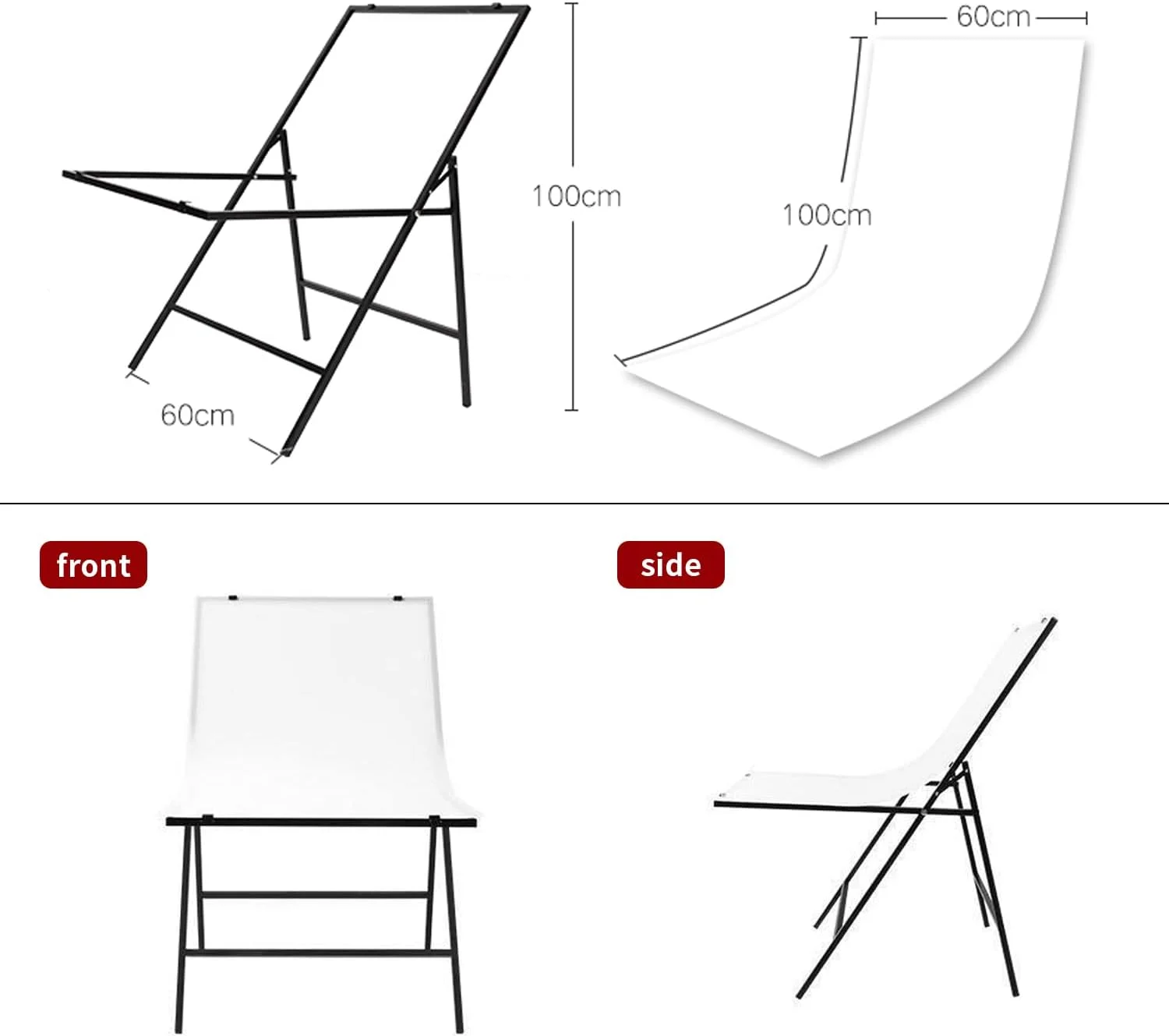 پس زمینه عکاسی PVC قابل حمل Padom، پس زمینه عکاسی طبیعت بی جان به سبک صندلی، میز عکاسی تاشو استودیوی عکسبرداری تخصصی برای عکاسی از محصولات طبیعت بی جان (60x100) سانتی متر پس زمینه عکاسی PVC قابل حمل Padom، پس زمینه عکاسی طبیعت بی جان به سبک صندلی، میز عکاسی تاشو استودیوی عکسبرداری تخصصی برای عکاسی از محصولات طبیعت بی جان (60x100) سانتی متر