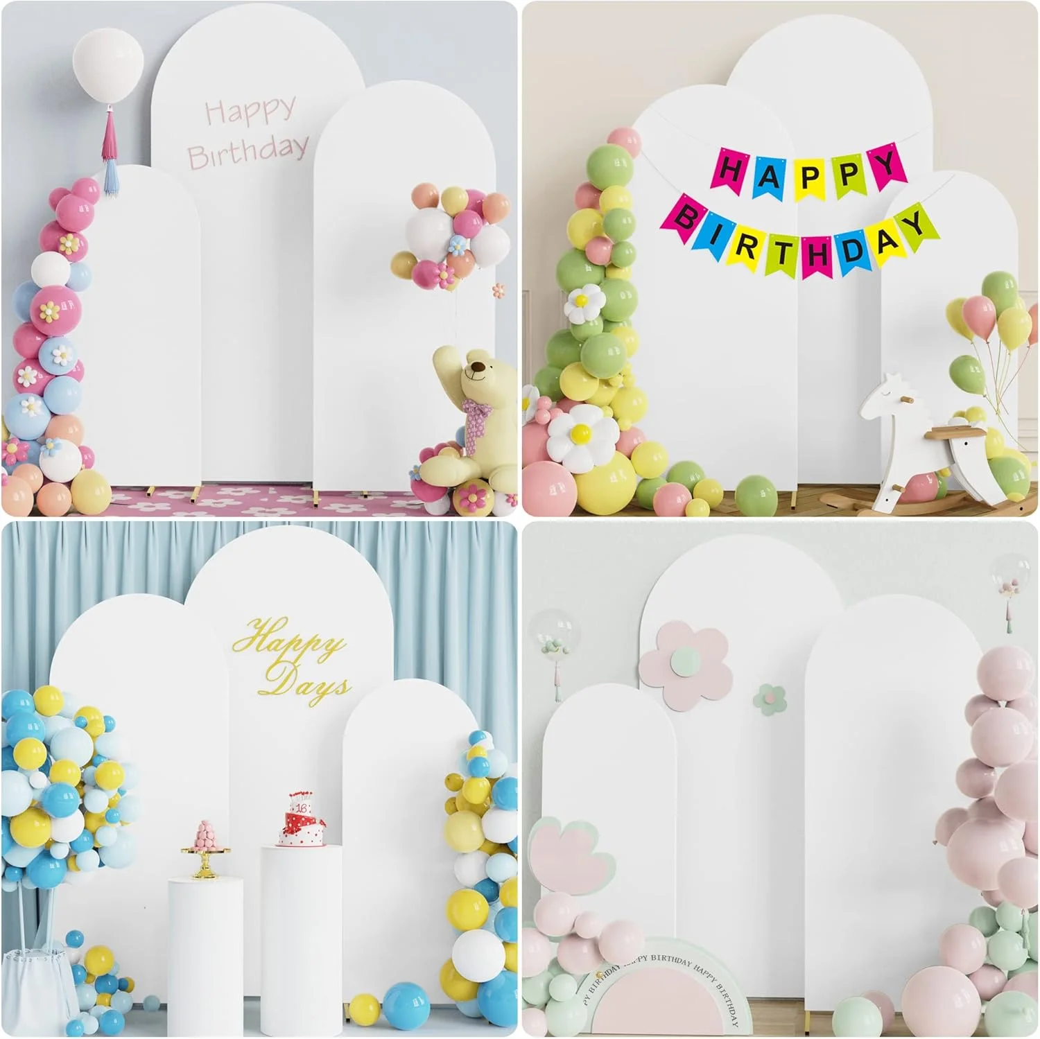 ست ۳ عددی روکش طاق عروسی Wokceer، روکش های کشی مناسب برای پایه طاق عروسی، روکش پس زمینه طاق Chiara با سر گرد برای دکوراسیون جشن تولد، مراسم و ضیافت، سایزهای ۱۲۰، ۱۵۰ و ۱۸۰ سانتی متر، سفید ست ۳ عددی روکش طاق عروسی Wokceer، روکش های کشی مناسب برای پایه طاق عروسی، روکش پس زمینه طاق Chiara با سر گرد برای دکوراسیون جشن تولد، مراسم و ضیافت، سایزهای ۱۲۰، ۱۵۰ و ۱۸۰ سانتی متر، سفید