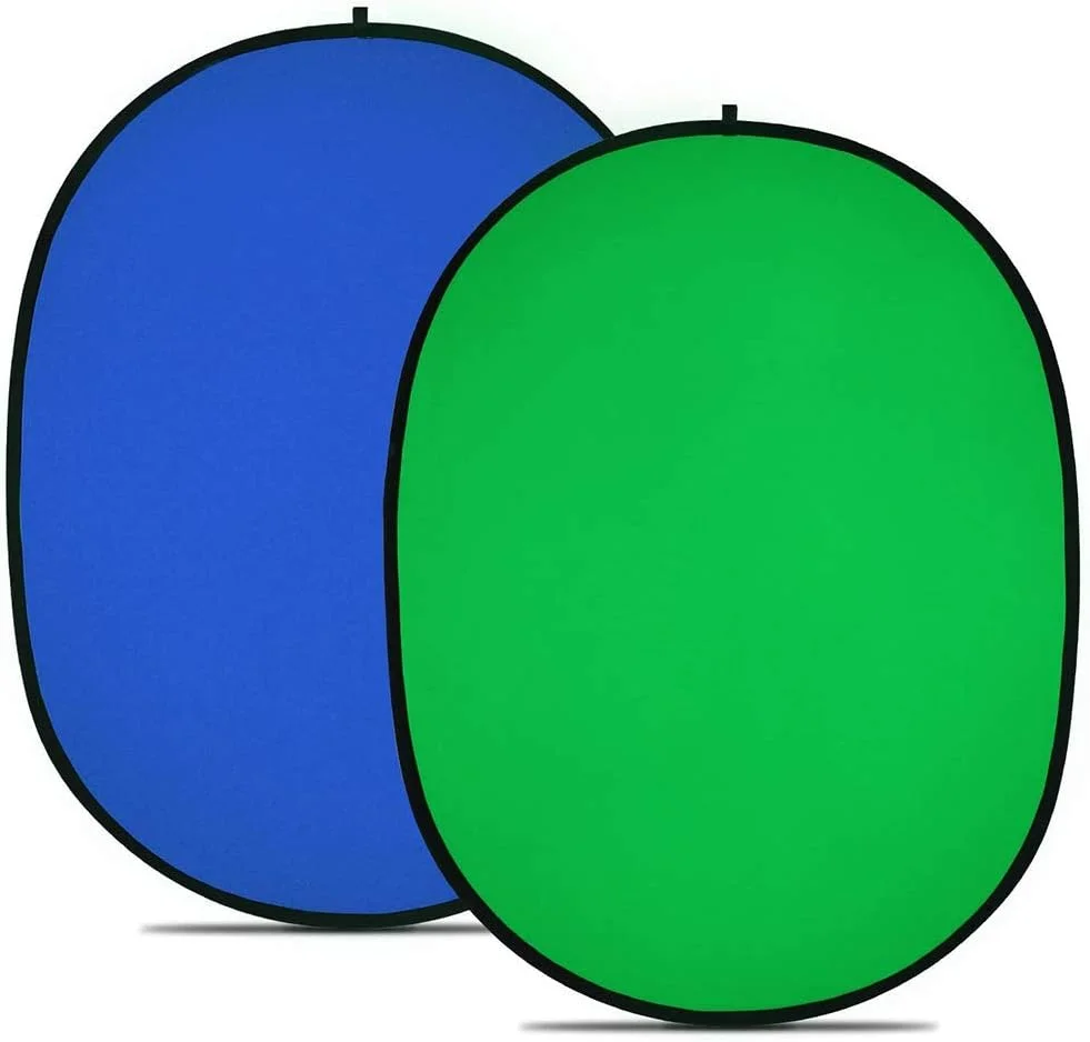 پس زمینه پرده سبز کروماکی قابل حمل برای استودیوی ویدئویی 150X200 سانتی متر 2 در 1