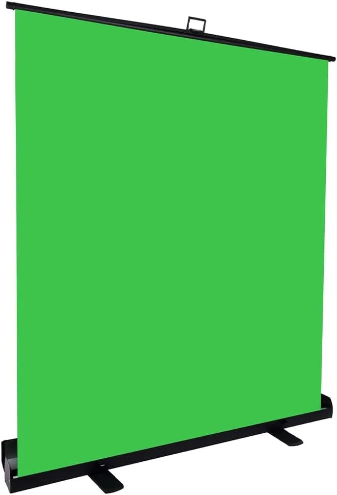 پس زمینه قابل حمل و کششی 1.5 * 2 متری، صفحه سبز ضد چروک با سیستم خود قفل شونده و کیف نگهداری آلیاژ آلومینیوم قابل حمل برای عکاسی