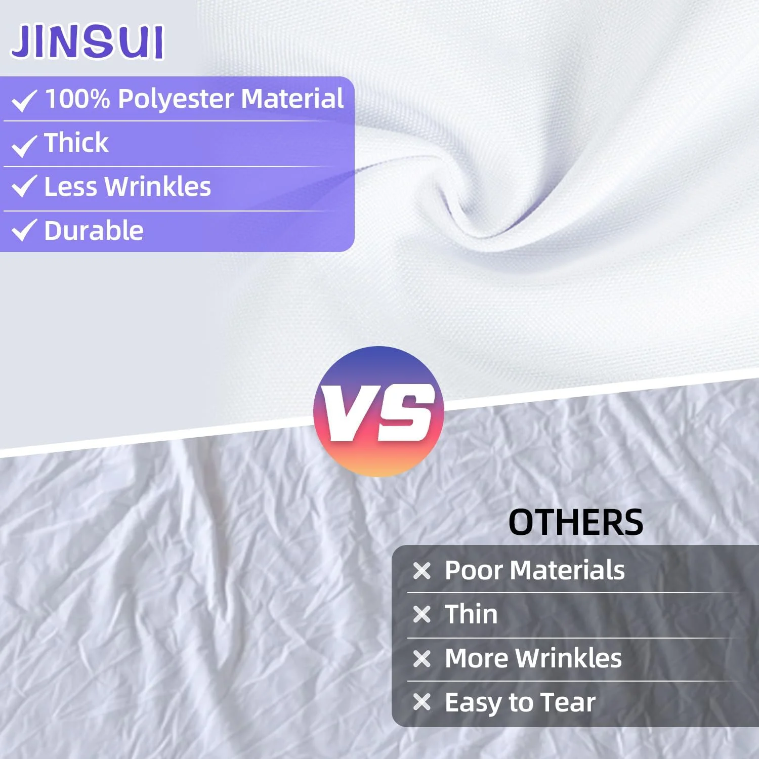 پرده پس زمینه سفید برای عکاسی، 3x3 متر، پرده پس زمینه دو طرفه برای عکاسی، پارچه پلی استر سفید برای استودیو عکاسی، عکس کودک، تزئین مهمانی (فقط پس زمینه) پرده پس زمینه سفید برای عکاسی، 3x3 متر، پرده پس زمینه دو طرفه برای عکاسی، پارچه پلی استر سفید برای استودیو عکاسی، عکس کودک، تزئین مهمانی (فقط پس زمینه)