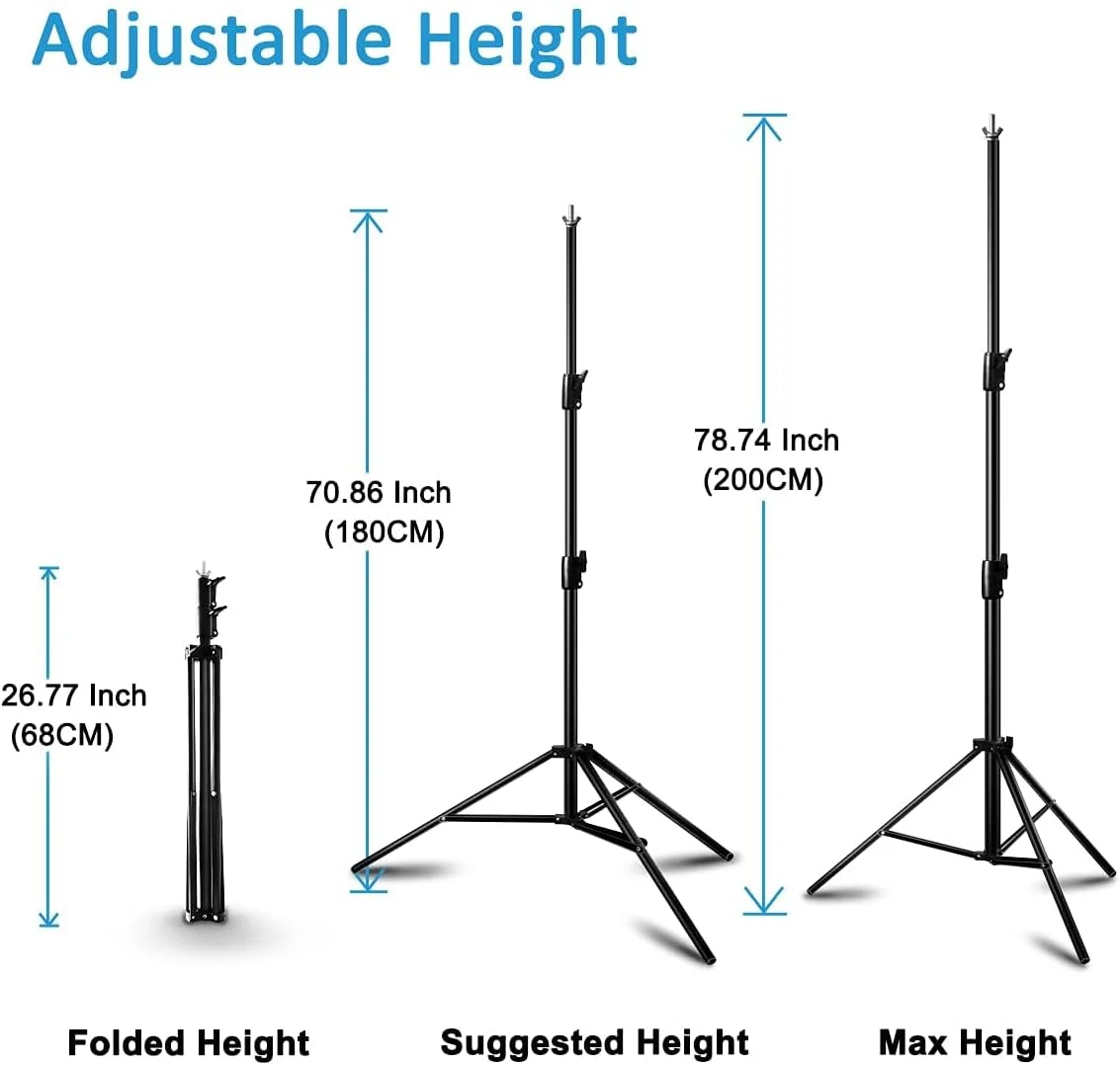 کیت پس زمینه پرده سبز 2 در 3 متری با پایه نگهدارنده قابل حمل 2 در 2 متری، کیت پرده سبز با پارچه سبز و 4 گیره فنری، برای عکاسی، استریمینگ و گیمینگ