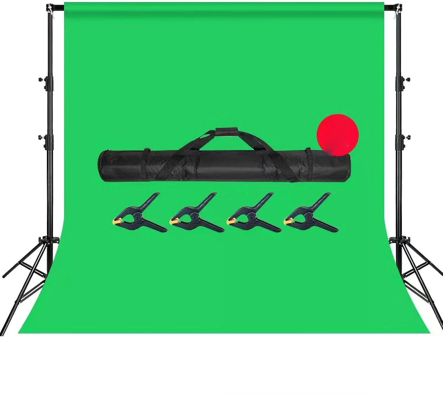 پایه نگهدارنده پس زمینه جمع شونده، لوله آهنی مستحکم، مناسب برای ضبط ویدیو با دوربین موبایل و دوربین عکاسی، مشکی (2x2 متر بدون پس زمینه) پایه نگهدارنده پس زمینه جمع شونده، لوله آهنی مستحکم، مناسب برای ضبط ویدیو با دوربین موبایل و دوربین عکاسی، مشکی (2x2 متر بدون پس زمینه)