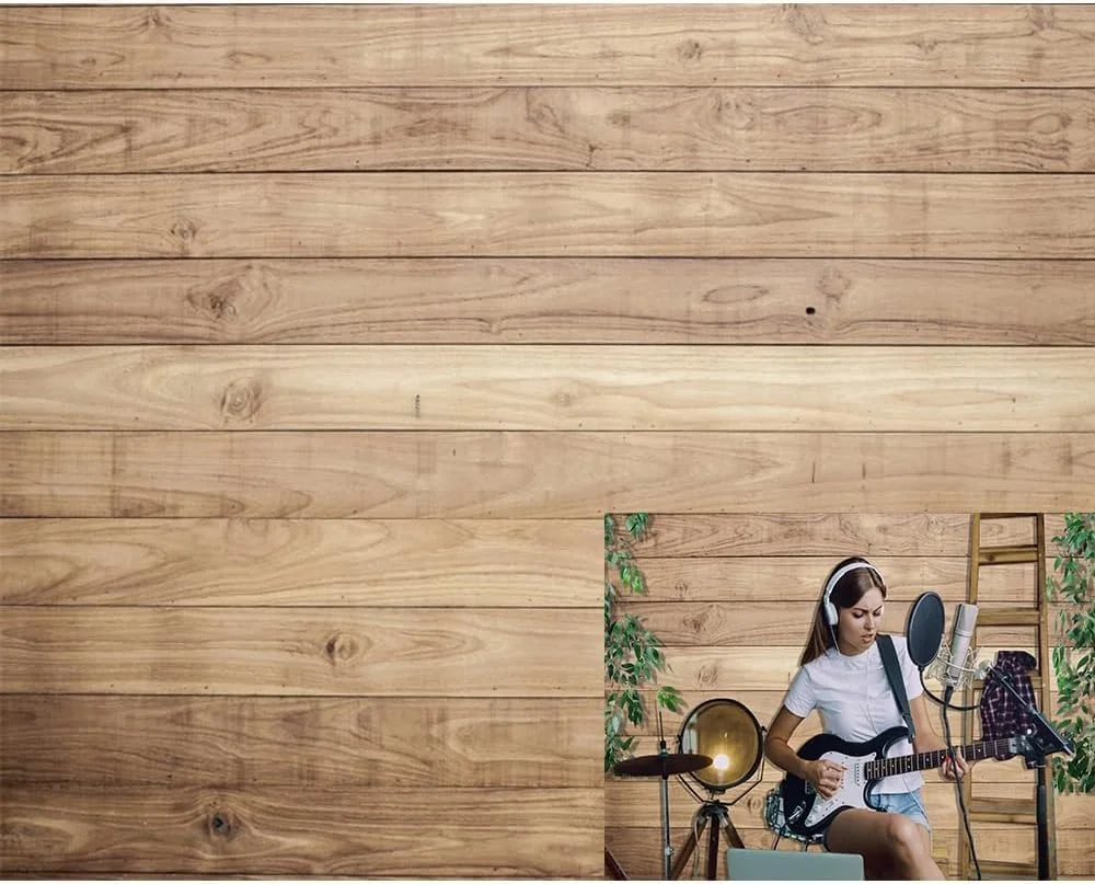 پس زمینه چوبی، پس زمینه های چوبی برای پس زمینه عکاسی مهمانی 7x5 فوت، پنل چوبی قهوه ای روشن روستایی، پس زمینه عکس، جشن تولد، حمام نوزاد، عروسی، پس زمینه ویدیو، بنر پرتره کودکان و بزرگسالان