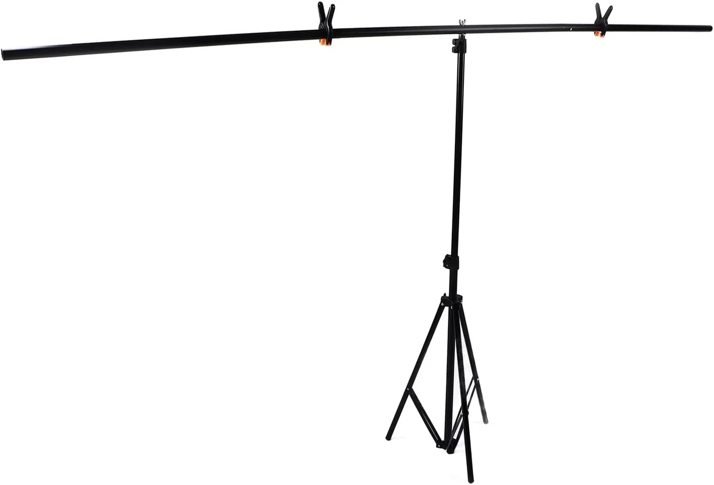 پایه نگهدارنده پس زمینه قابل حمل Cryfokt مدل T شکل، کیت پایه نگهدارنده پس زمینه عکس قابل تنظیم با 2 گیره فنری و کیف حمل، نگهدارنده پس زمینه کوچک برای مهمانی ها/عکاسی/فیلمبرداری