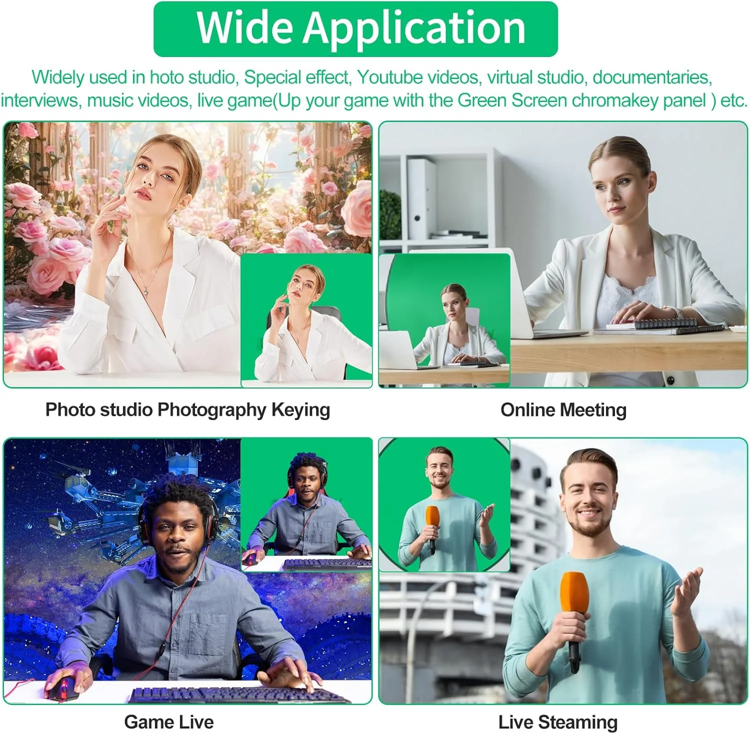 پس زمینه پرده سبز با پایه، 1.42 متر، پس زمینه سبز تاشو، پرده سبز پاپ آپ با کیف نگهداری، پس زمینه قابل حمل برای عکاسی، بازی، پخش زنده، جلسات زوم و بازی پس زمینه پرده سبز با پایه، 1.42 متر، پس زمینه سبز تاشو، پرده سبز پاپ آپ با کیف نگهداری، پس زمینه قابل حمل برای عکاسی، بازی، پخش زنده، جلسات زوم و بازی