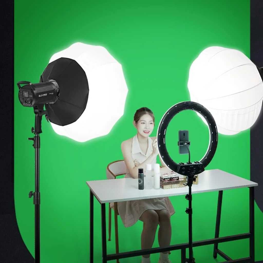 پرده سبز کروماکی با پایه | پس زمینه قابل حمل برای عکس، فیلم و ویدیو | پس زمینه سبز بادوام (رنگ: سبز، اندازه: 3x4 متر) پرده سبز کروماکی با پایه | پس زمینه قابل حمل برای عکس، فیلم و ویدیو | پس زمینه سبز بادوام (رنگ: سبز، اندازه: 3x4 متر)