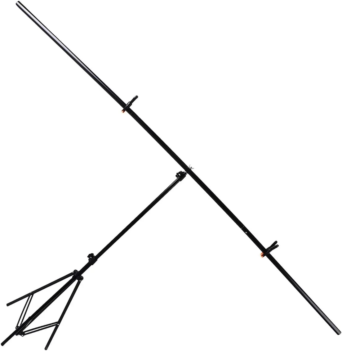 پایه نگهدارنده پس زمینه قابل حمل Cryfokt مدل T شکل، کیت پایه نگهدارنده پس زمینه عکس قابل تنظیم با 2 گیره فنری و کیف حمل، نگهدارنده پس زمینه کوچک برای مهمانی ها/عکاسی/فیلمبرداری