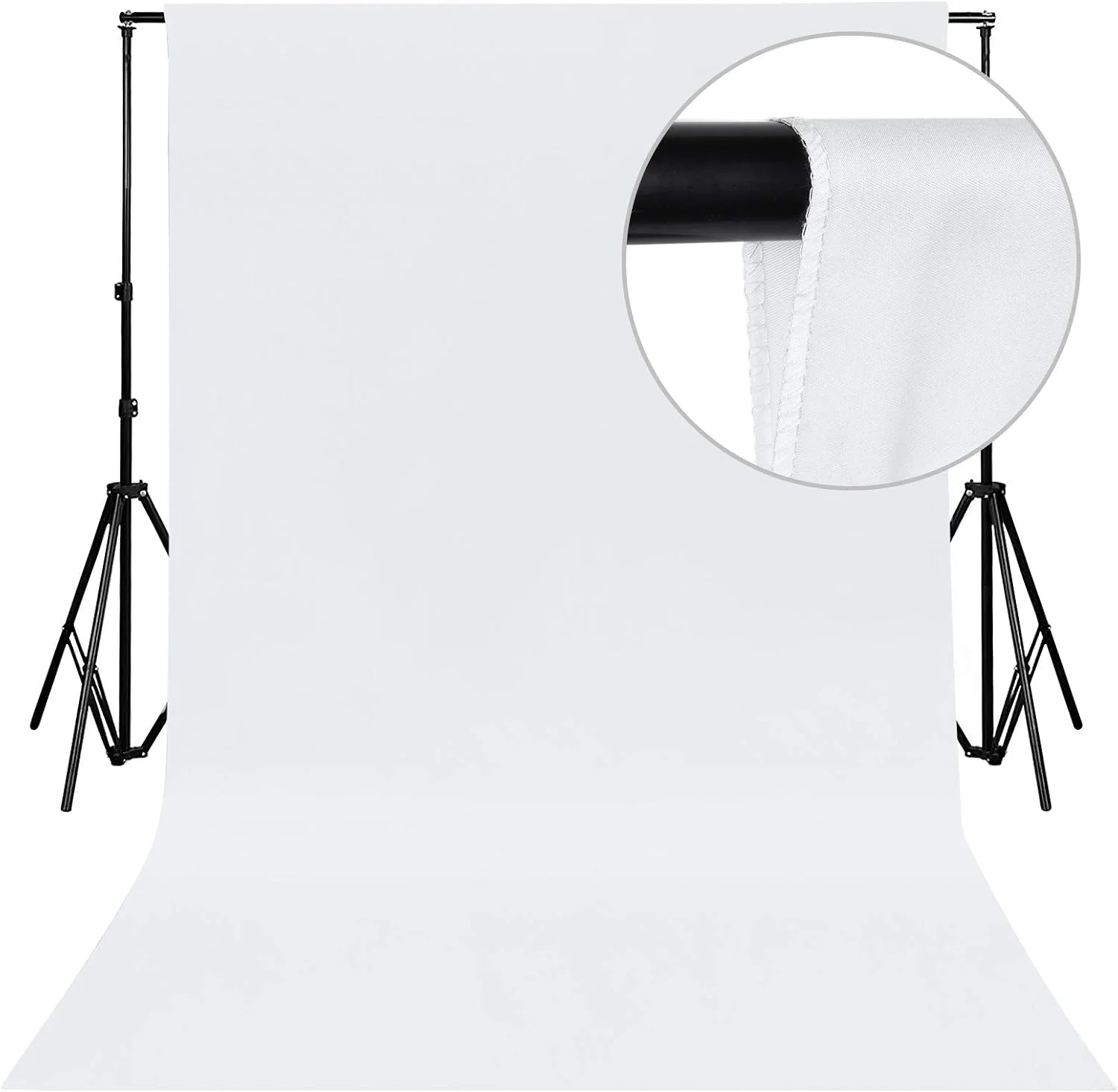 پس زمینه سفید برای عکاسی، پارچه پس زمینه کروماکی پلی استر 3x3.6 متر، پس زمینه یکدست تاشو برای عکاسی، پخش زنده، استودیوی فیلمبرداری پس زمینه سفید برای عکاسی، پارچه پس زمینه کروماکی پلی استر 3x3.6 متر، پس زمینه یکدست تاشو برای عکاسی، پخش زنده، استودیوی فیلمبرداری