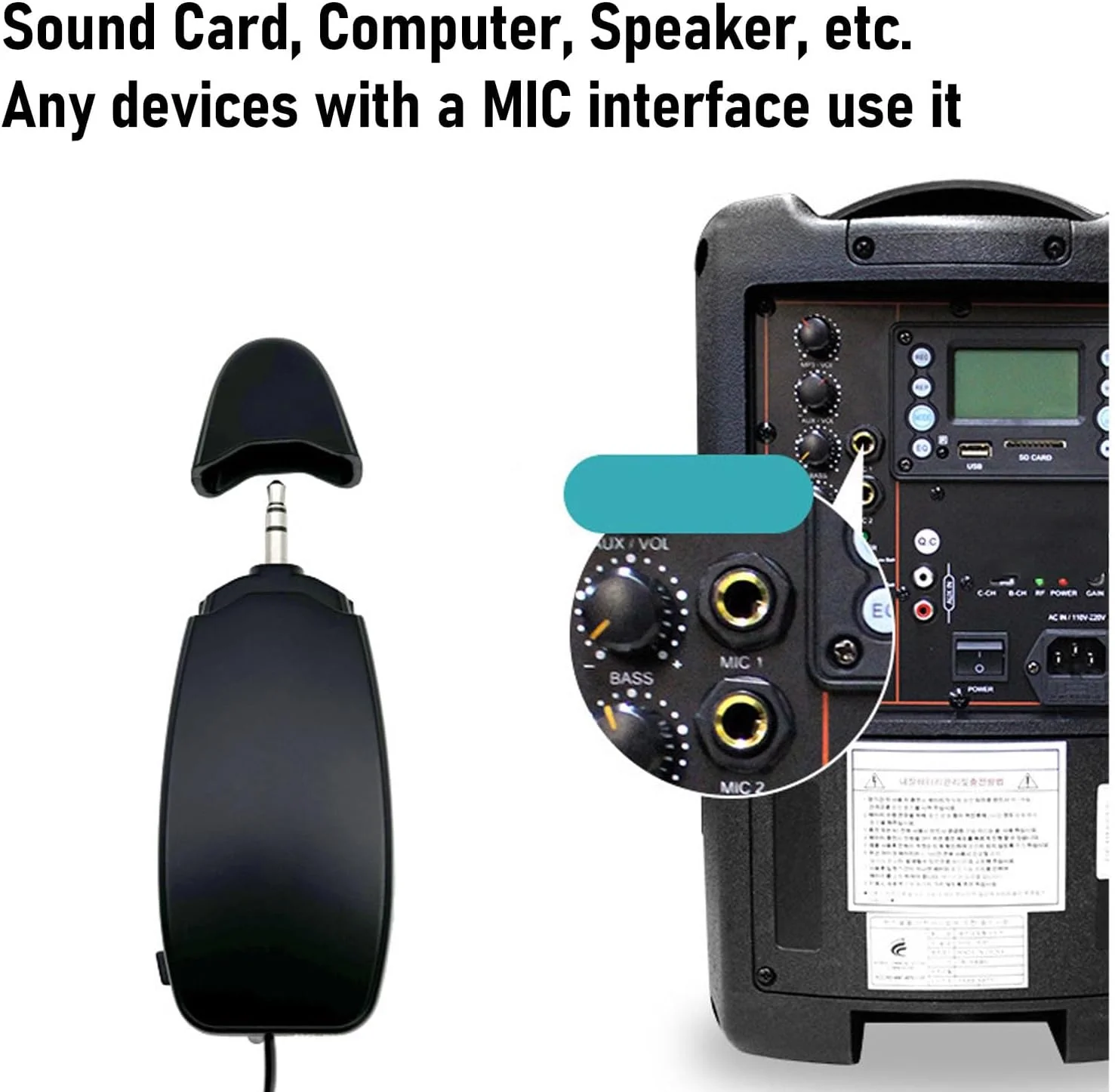 میکروفون بی سیم ساز Bewinner، میکروفون کندانسور گیره ای UHF، سیستم های میکروفون بی سیم فرستنده و گیرنده گیره ای برای ساکسیفون ترومپت ترومبون کلارینت