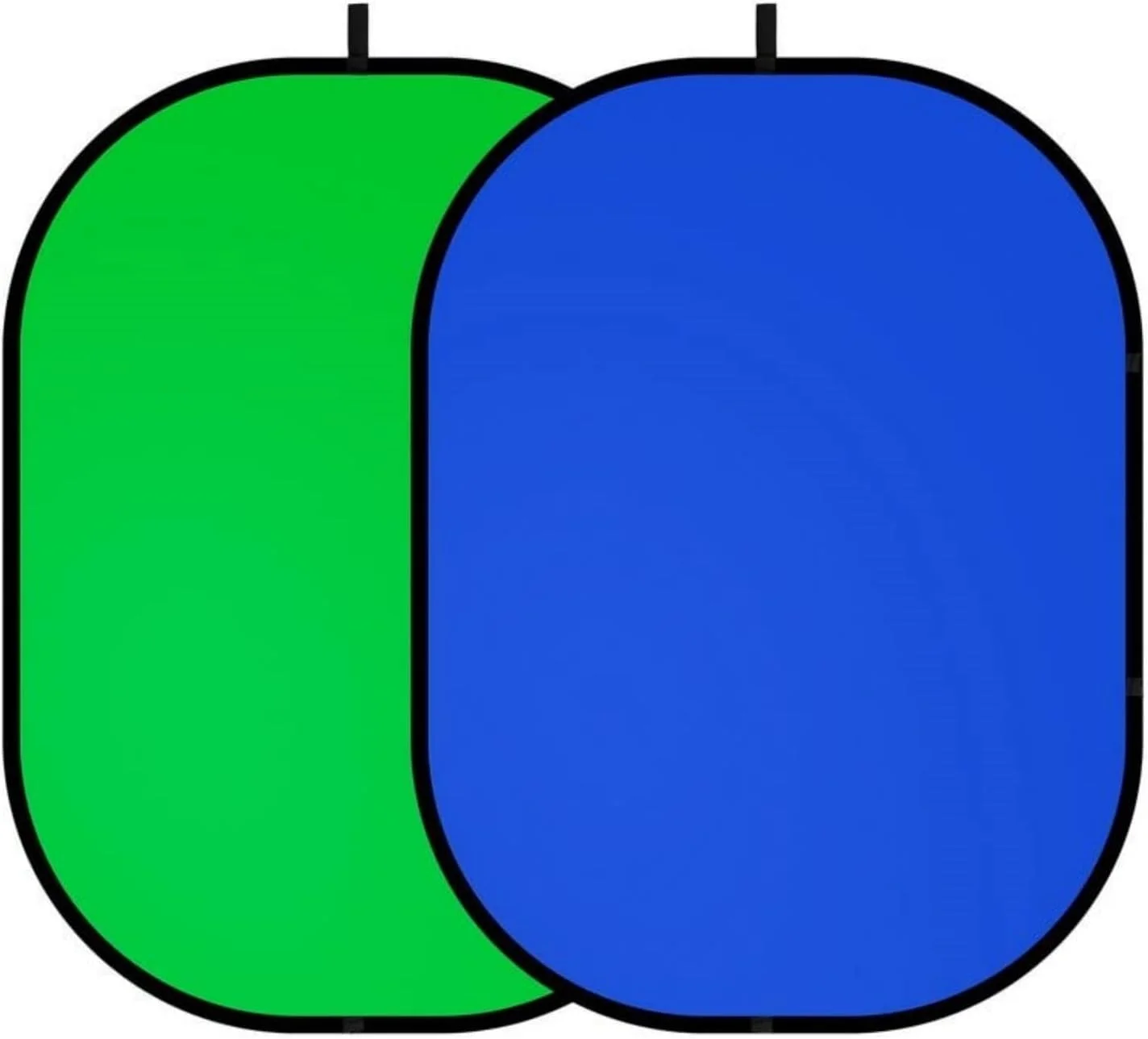 پرده پس زمینه قابل حمل SKEIDO 150x200 سانتی متر، پس زمینه کروماکی تاشو بازشو 2 در 1، صفحه آبی سبز تاشو برای صندلی/مجازی زوم/دفتر کار خانگی/عکس پرتره دوربین (آبی/سبز)