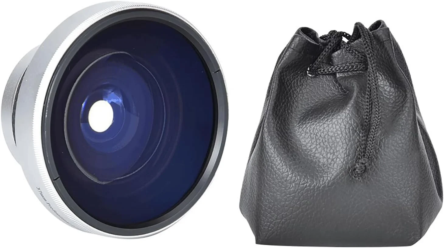 لنز چشم ماهی دوربین های دیجیتال، زاویه فوق العاده باز پانوراما ماکرو چشم ماهی 37 میلی متری HD برای دوربین های SLR DSLR