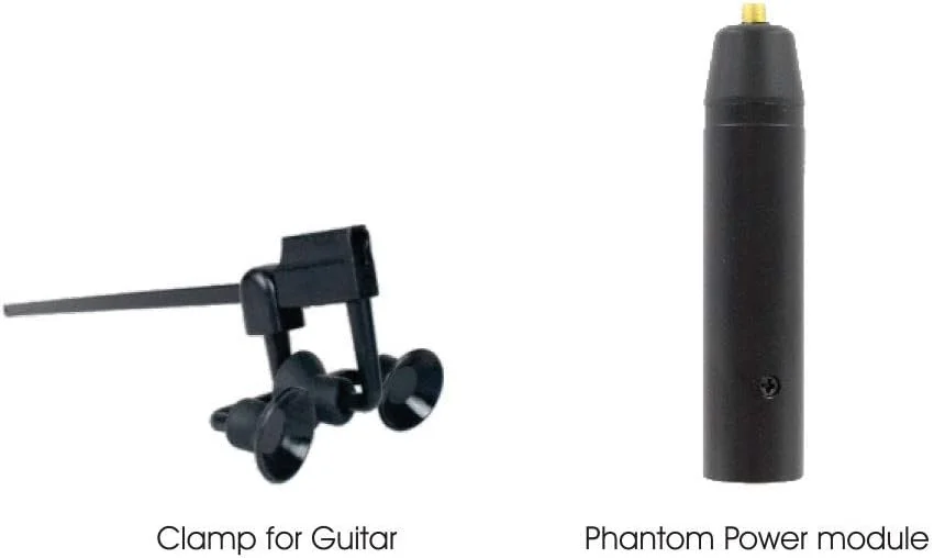 میکروفون گیره ای ساز موسیقی PMM19B-H4P-GT برای میکروفون بی سیم Audio Technica و ورودی فانتوم پاور