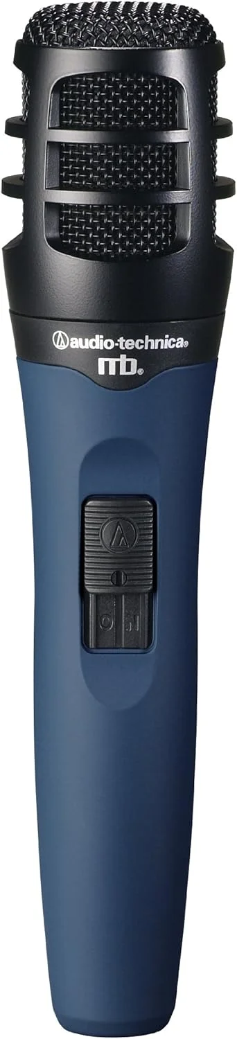 میکروفون ساز داینامیک هایپرکاردیوید دستی/پایه Audio-Technica MB2K آبی