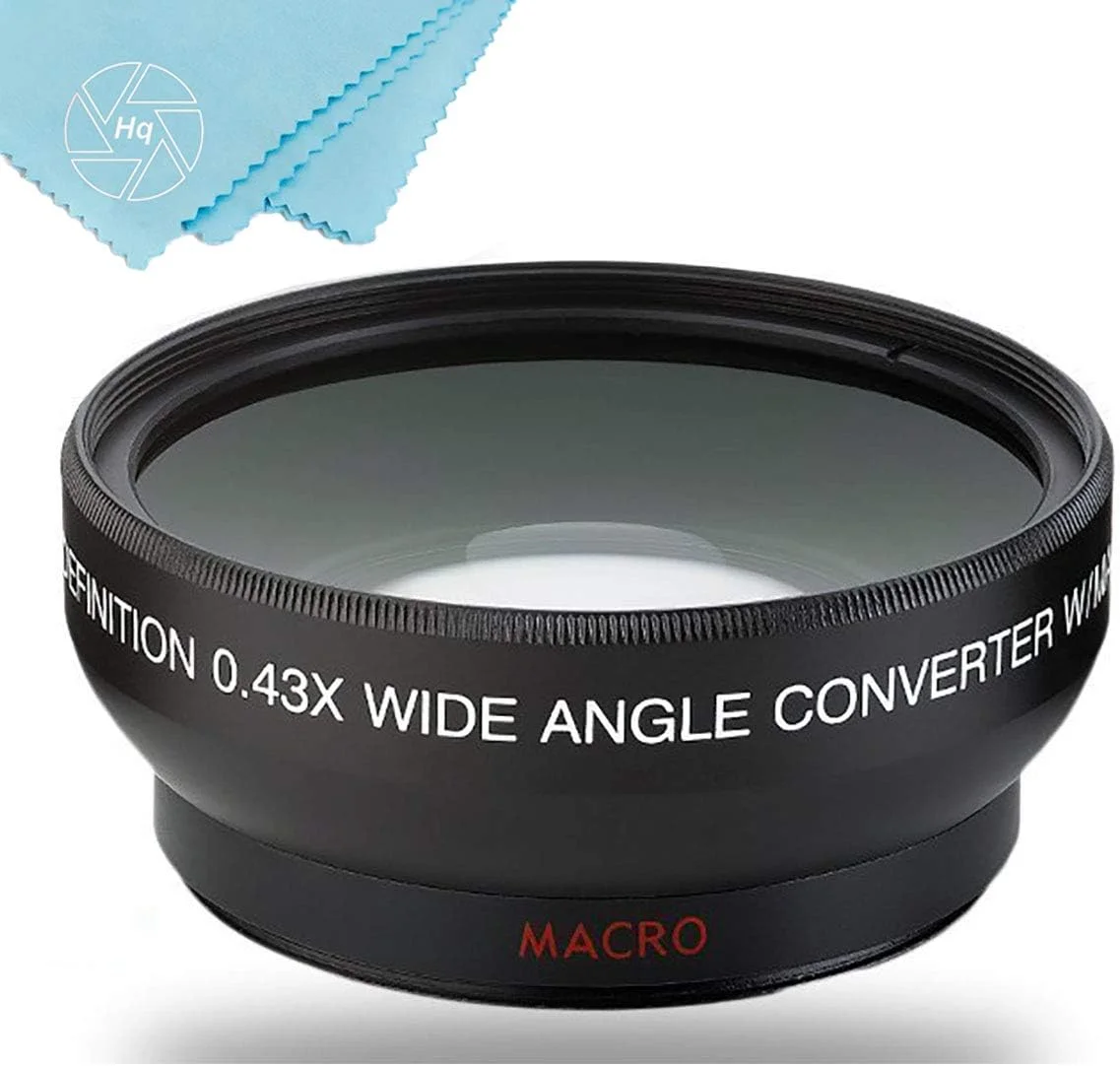 لنز واید انگل و ماکرو 49mm 0.43x بیگ مایک برای دوربین های فیلمبرداری پاناسونیک HC-WXF991K, HC-VX981K, HC-X900/M, HC-X920K