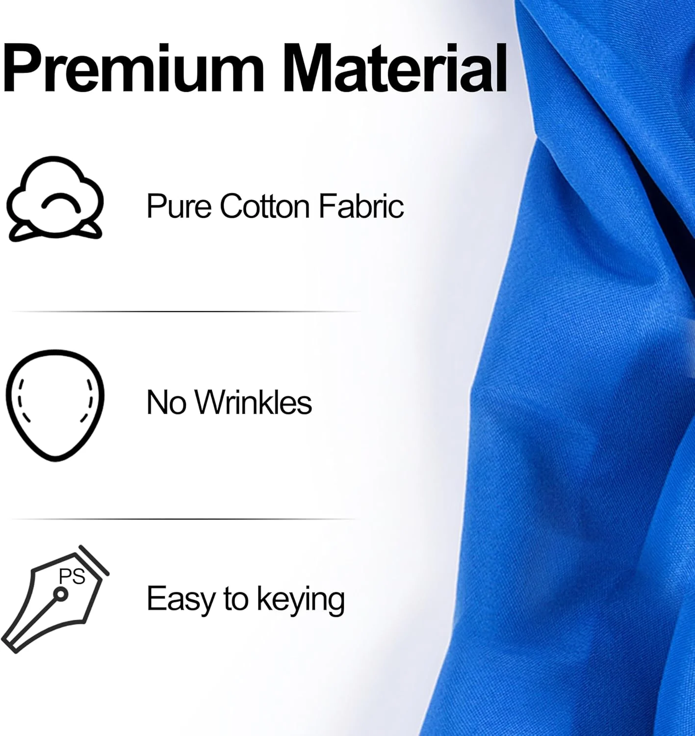 پس زمینه پرتابل کروماکی EMART با ابعاد 1.5 در 2 متر برای عکاسی، صفحه آبی/خاکستری 2 در 1 تاشو و دو طرفه برای عکسبرداری، زوم و پخش زنده