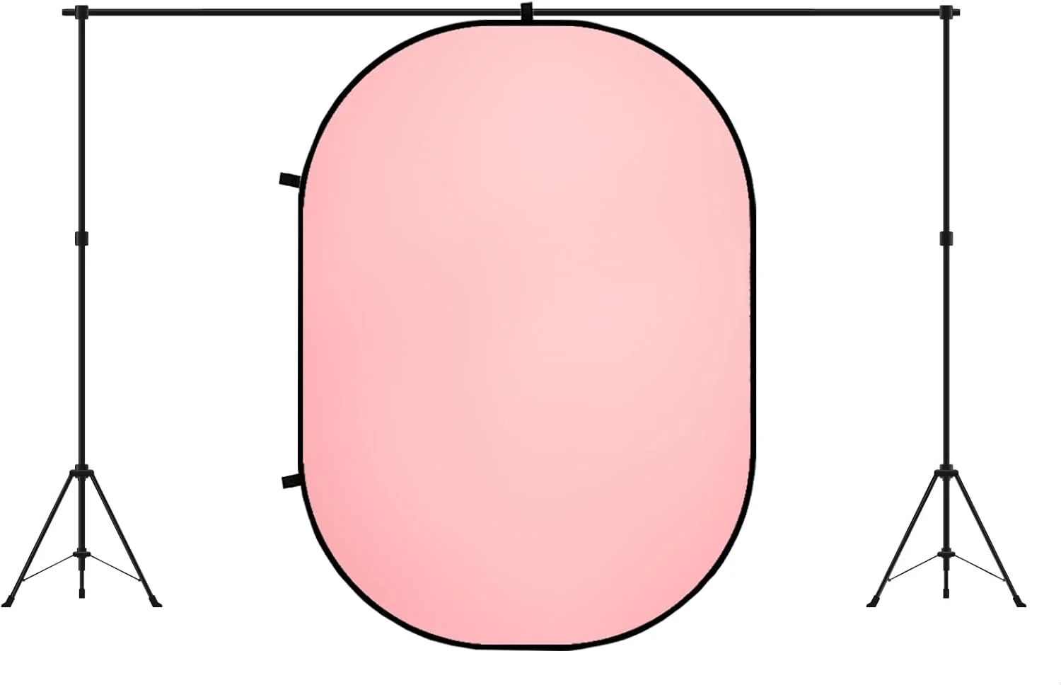 پس زمینه دو طرفه 1.5x2 متری کیت، صورتی/بژ، پس زمینه انتزاعی، تاشو، قابل حمل، مناسب برای عکاسی پرتره