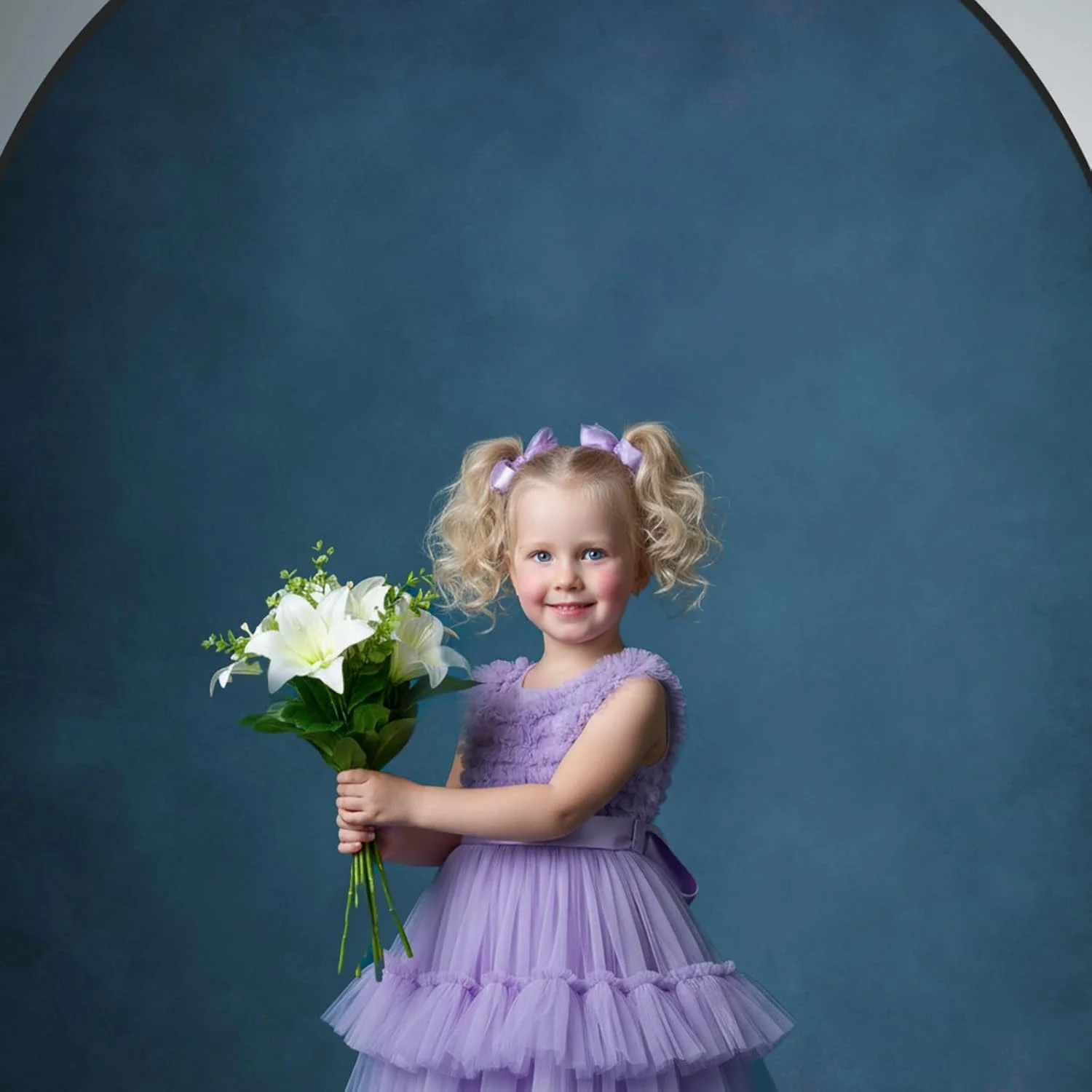 پس زمینه تاشو کیت، آبی و بژ، پس زمینه پاپ آپ قابل حمل، پنل 2 در 1 برای عکاسی، مهمانی ها، پرتره، ویدئو، پادکست، 1.5x2 متر