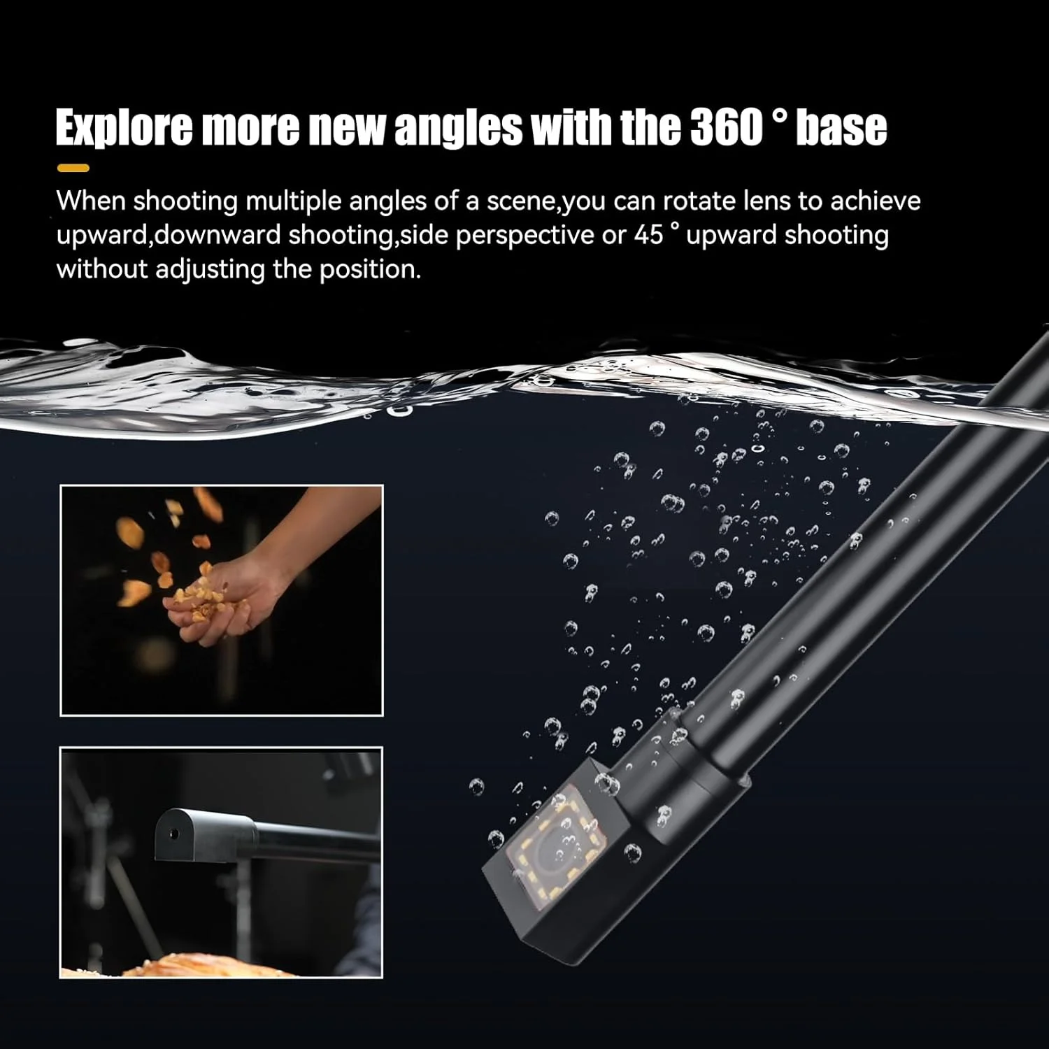 لنز پریسکوپ ارتقا یافته AstrHori 28mm F13 با پایه چرخان 360 درجه و بزرگنمایی 2X برای دوربین های بدون آینه سری Canon RF Mount مدل های EOS RP, EOS R5, EOS R6, EOS R3, EOS R و غیره