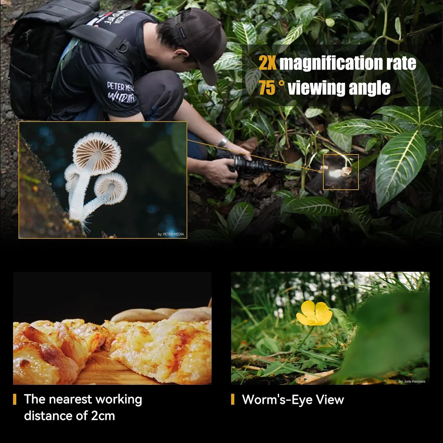 لنز پریسکوپ ارتقا یافته AstrHori 28mm F13 با پایه چرخان 360 درجه و بزرگنمایی 2X برای دوربین های بدون آینه سری Canon RF Mount مدل های EOS RP, EOS R5, EOS R6, EOS R3, EOS R و غیره