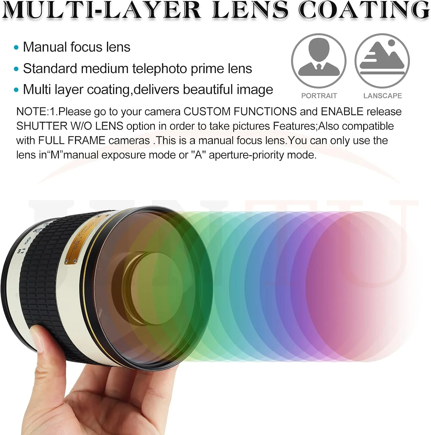 لنز آینه ای تله فوتو 500mm f/6.3 MF + تله کانورتر 2x = 1000mm برای دوربین های DSLR نیکون، کانن، سونی و دوربین های بدون آینه ماکرو 4/3 لنز آینه ای تله فوتو 500mm f/6.3 MF + تله کانورتر 2x = 1000mm برای دوربین های DSLR نیکون، کانن، سونی و دوربین های بدون آینه ماکرو 4/3