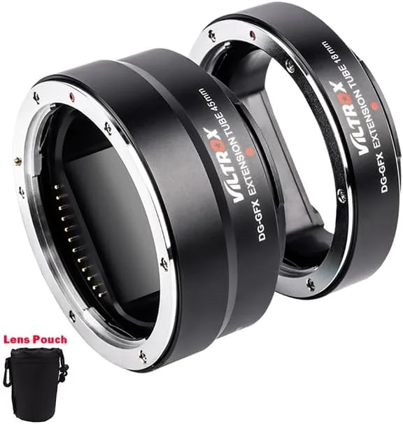 AECAM - CAMAECAM - لوله افزایش طول ماکرو 18 و 45 میلی‌متری با فوکوس خودکار برای لنز و بدنه دوربین فوجی‌فیلم با مانت GFX