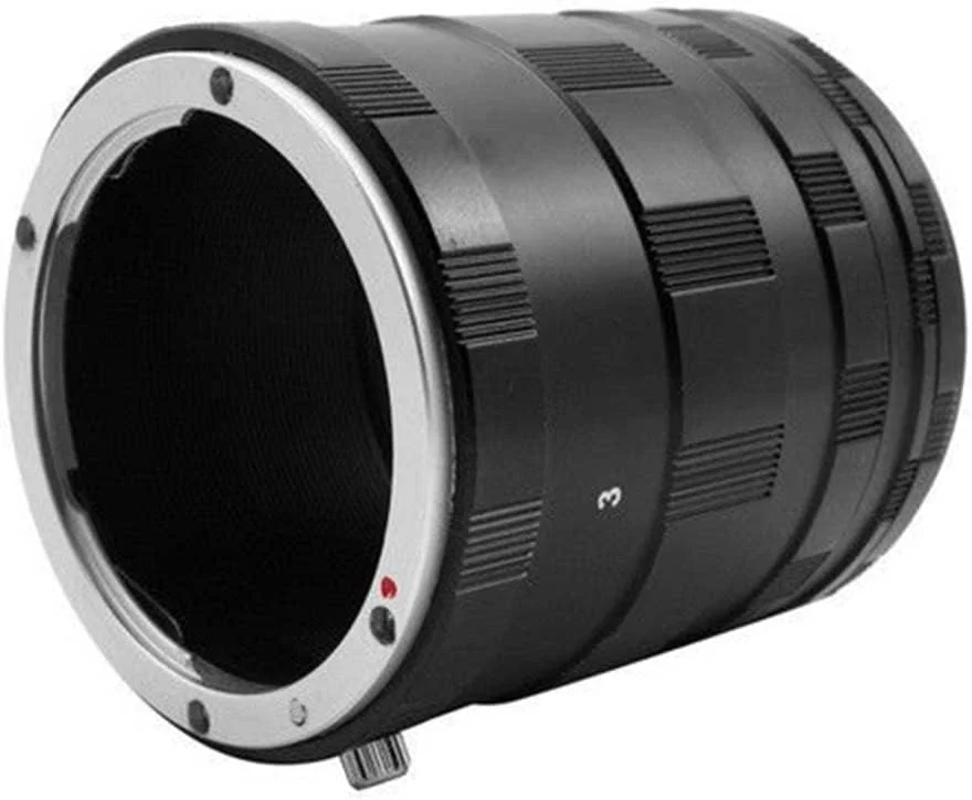 مجموعه حلقه های لوله توسعه ماکرو AECAM - CAMAECAM برای لنز دوربین های DSLR با مانت NIKON F مدل های D7500 D7200 D7100 D7000 D90